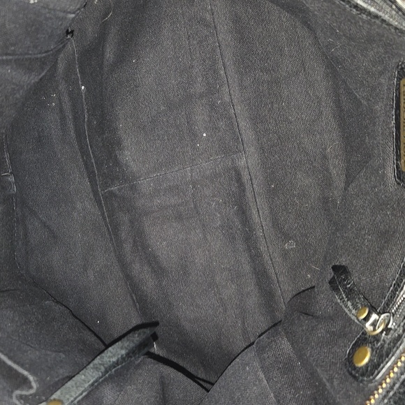 Isabella Fiore Black and Gold Studded Leather  Women's Bag - Picture 9 of 15